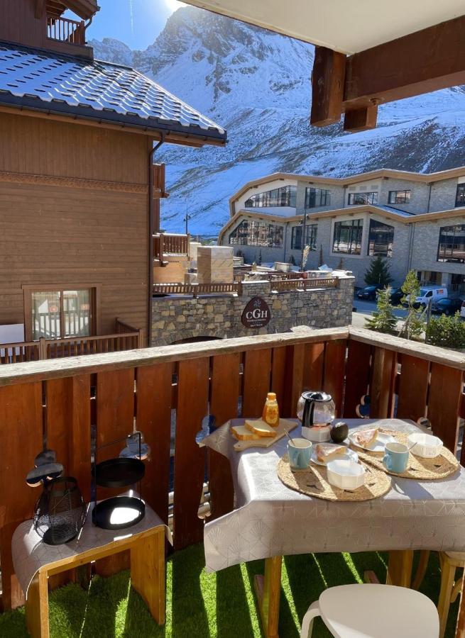 Charmant Studio Aux Pieds Des Pistes Vue Sur La Montagne Tignes Exterior foto
